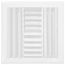 10" x 10" (Wall Opening Size) White Sidewall/Ceiling Register (A614MS Series)