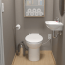 Sanicompact One Piece Toilet w/ Macerator Built into the Base (White)