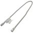 Model 10-3132-48 1/4" ID (3/8" OD) Stainless Steel Gas Connector 1/2" MIP x 1/2" FIP (48" Length)