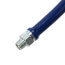 Model 1675BPQR48 3/4" ID (1" OD) Blue Hose Moveable Foodservice Gas Connector (48" Length)
