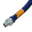 Model 1675BPQR48 3/4" ID (1" OD) Blue Hose Moveable Foodservice Gas Connector (48" Length)