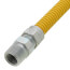 Model 20C-3132-18 3/8" ID (1/2" OD) Coated Stainless Steel Gas Connector 1/2" MIP x 1/2" FIP (18" Length)