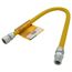 Model 20C-3132-24 3/8" ID (1/2" OD) Coated Stainless Steel Gas Connector 1/2" MIP x 1/2" FIP (24" Length)