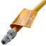 Model 30C-3131-36 1/2" ID (5/8" OD) Coated Stainless Steel Gas Connector 1/2" MIP x 1/2" MIP (36" Length)