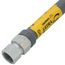 Model 41-4142-36 3/4" ID (1" OD) PVC Coated High BTU SS Gas Connector 3/4" MIP x FIP (36" Length)