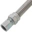 Model 20-2222-48 3/8" ID (1/2" OD) Stainless Steel Gas Connector 3/8" FIP x FIP (48" Length)