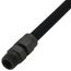 Model 10A-2135-24 1/4" ID (3/8" OD) Black Coated SS Gas Connector 3/8" MIP x 1/2" FIP (24" Length)