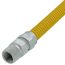 Model 20C-3135-18 3/8" ID (1/2" OD) Coated Stainless Steel Gas Connector 1/2" MIP x 1/2" FIP (18" Length)