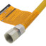 Model 30C-4242-36 1/2" ID (5/8" OD) Coated Stainless Steel Gas Connector 3/4" FIP (36" Length)