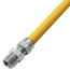 Model 20C-3135-48 3/8" ID (1/2" OD) Coated SS Gas Connector 1/2" MIP x 1/2" FIP Ball Valve (48" Length)