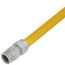 Model 30C-4141-60 1/2" ID (5/8" OD) SafetyShield Stainless Steel Gas Connector, 3/4" MIP x 3/4" MIP (60" Length)
