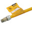 Model 30C-3132-72 1/2" ID (5/8" OD) SafetyShield Stainless Steel Gas Connector, 1/2" MIP x 1/2" FIP (72" Length)