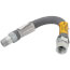Model 51-5152-18 1" ID (1-1/4" OD) PVC Coated High BTU SS Gas Connector 1" MIP x FIP (18" Length)