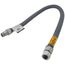 Model 51-5152-48 1" ID (1-1/4" OD) PVC Coated High BTU SS Gas Connector 1" MIP x FIP (48" Length)