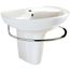 Ravenna Center Hole Only Wall-Hung Sink and Semi-Pedestal Leg Combination (White)