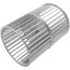 5-3/4" x 8" Direct Drive Double Inlet Blower Wheel (3450 RPM, CW, 1/2" Bore)