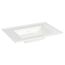 Town Square S Console Vanity Sink Top Center Hole Only (White)
