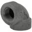 1/2" Black Cast Iron Steam 90° Elbow, Class 125