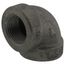 1" Black 90° Cast Iron Steam Elbow, Class 125