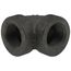 1" Black 90° Cast Iron Steam Elbow, Class 125