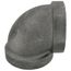 3" Black Cast Iron Steam 90° Elbow, Class 125