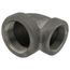 2-1/2" x 2" Black Cast Iron Steam 90° Elbow, Class 125