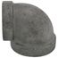 3" x 2-1/2" Black Cast Iron Steam 90° Elbow, Class 125