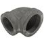 3" x 2-1/2" Black Cast Iron Steam 90° Elbow, Class 125