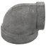 3" x 2" Black Cast Iron Steam 90° Elbow, Class 125