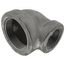 3" x 2" Black Cast Iron Steam 90° Elbow, Class 125