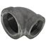 4" x 3" Black Cast Iron Steam 90° Elbow, Class 125