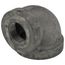 4" x 2" Black Cast Iron Steam 90° Elbow, Class 125