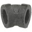 1-1/4" Black Cast Iron Steam 45° Elbow, Class 125