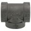 1-1/2" Black Cast Iron Steam Tee, Class 125