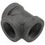 2" Black Cast Iron Steam Tee, Class 125