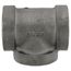 2-1/2" Black Cast Iron Steam Tee, Class 125
