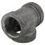 2-1/2" Black Cast Iron Steam Tee, Class 125