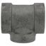 1" x 1" x 3/4" Black Cast Iron Steam Tee, Class 125