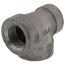 1" x 3/4" x 1" Black Cast Iron Steam Tee, Class 125