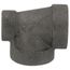 1" x 1/2" x 1" Black Cast Iron Steam Tee, Class 125