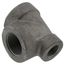 1" x 1/2" x 1" Black Cast Iron Steam Tee, Class 125