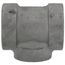 1-1/4" x 1-1/4" x 1" Black Cast Iron Steam Tee, Class 125