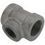 1-1/4" x 1-1/4" x 1" Black Cast Iron Steam Tee, Class 125