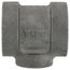1-1/4" x 1-1/4" x 3/4" Black Cast Iron Steam Tee, Class 125