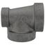 1-1/4" x 3/4" x 1-1/4" Black Cast Iron Steam Tee, Class 125