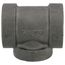 1-1/2" x 1-1/2" x 1-1/4" Black Cast Iron Steam Tee, Class 125