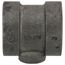 1-1/2" x 1-1/2" x 1/2" Black Cast Iron Steam Tee, Class 125