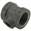 2" x 2" x 1" Black Cast Iron Steam Tee, Class 125