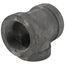 2-1/2" x 2-1/2" x 2" Black Cast Iron Steam Tee, Class 125