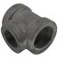 2-1/2" x 2-1/2" x 2" Black Cast Iron Steam Tee, Class 125